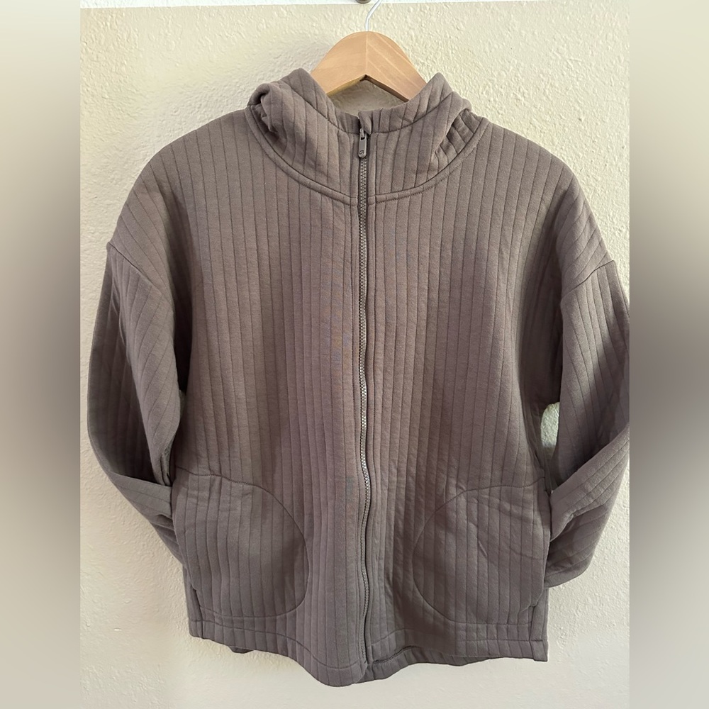 GapFit Jacquard Full-Zip Jacket - Cashmere Brown